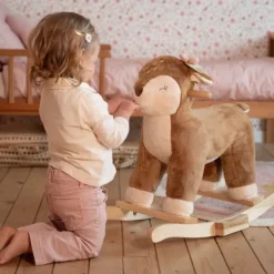 Little Dutch Houten Speelgoed^Hobbelhert - Roze - Fairy Garden