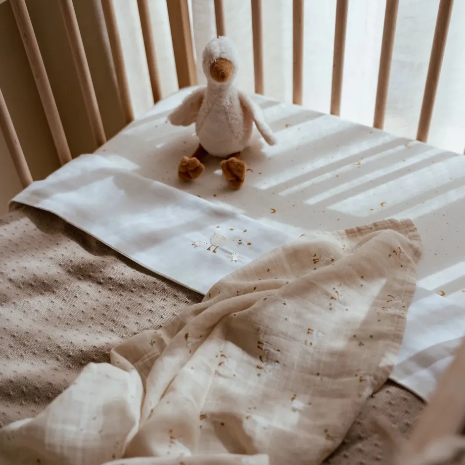Little Dutch Hoeslakens^Hoeslaken - Wit - 70 x 140/150 cm - Newborn Naturals - Little Goose
