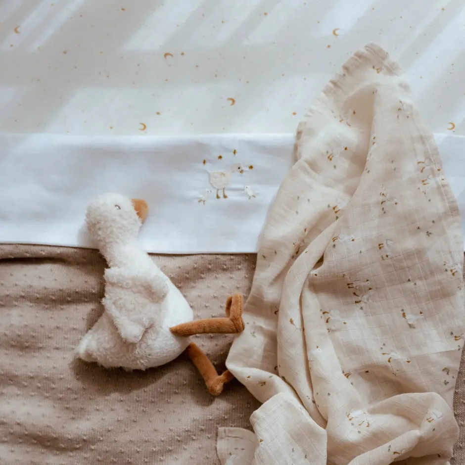 Little Dutch Hoeslakens^Hoeslaken - Wit - 70 x 140/150 cm - Newborn Naturals - Little Goose