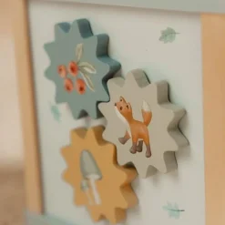 Little Dutch Educatief Speelgoed|Houten Speelgoed^Houten activiteitenkubus - Blauw - Forest Friends