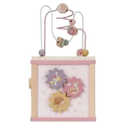 Little Dutch Educatief Speelgoed|Houten Speelgoed^Houten activiteitenkubus - Roze - Fairy Garden