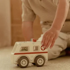 Little Dutch Rollenspel|Houten Auto's^Houten ambulance - Wit - Essentials