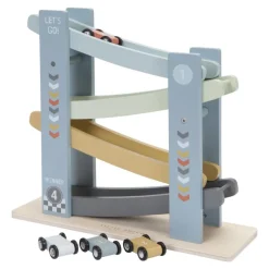 Little Dutch Houten Auto's^Houten autobaan - Blauw - Essentials