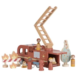 Little Dutch Rollenspel|Houten Auto's^Houten brandweerwagen – Rood – Essentials