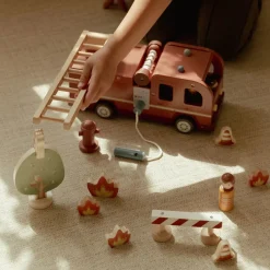 Little Dutch Rollenspel|Houten Auto's^Houten brandweerwagen – Rood – Essentials