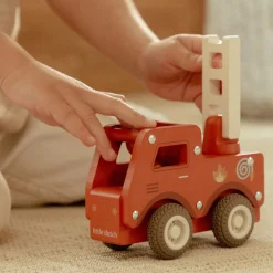 Little Dutch Rollenspel|Houten Auto's^Houten brandweerwagen – Rood – Essentials