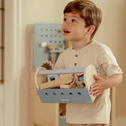 Little Dutch Rollenspel|Houten Speelgoed^Houten gereedschapskist - Blauw - Essentials