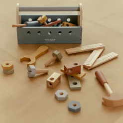 Little Dutch Rollenspel|Houten Speelgoed^Houten gereedschapskist - Blauw - Essentials