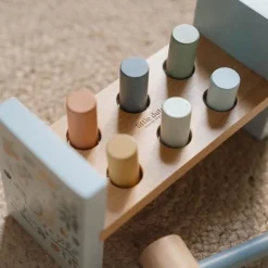 Little Dutch Speelgoed Vanaf 1 Jaar|Educatief Speelgoed^Houten Hamerbank - Blauw - Forest Friends