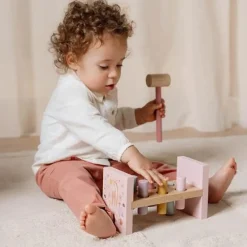 Little Dutch Speelgoed Vanaf 1 Jaar|Educatief Speelgoed^Houten Hamerbank - Roze - Fairy Garden