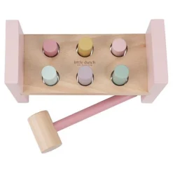 Little Dutch Speelgoed Vanaf 1 Jaar|Educatief Speelgoed^Houten Hamerbank - Roze - Fairy Garden