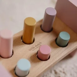 Little Dutch Speelgoed Vanaf 1 Jaar|Educatief Speelgoed^Houten Hamerbank - Roze - Fairy Garden