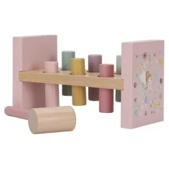 Little Dutch Speelgoed Vanaf 1 Jaar|Educatief Speelgoed^Houten Hamerbank - Roze - Fairy Garden