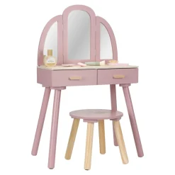 Little Dutch Rollenspel|Houten Speelgoed^Houten kaptafel groot– Roze – Essentials