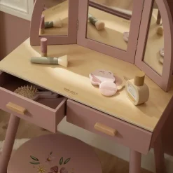 Little Dutch Rollenspel|Houten Speelgoed^Houten kaptafel groot– Roze – Essentials