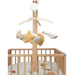 Little Dutch Muziekmobielen|Lampen^Houten muziekmobiel - Beige - Newborn Naturals