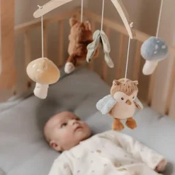 Little Dutch Muziekmobielen|Decoratie^Houten Muziekmobiel - Blauw - Forest Friends