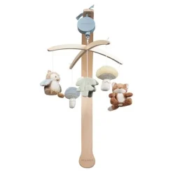 Little Dutch Muziekmobielen|Decoratie^Houten Muziekmobiel - Blauw - Forest Friends
