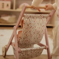 Little Dutch Poppen|Rollenspel^Houten poppenbuggy - Roze - Essentials