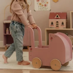 Little Dutch Poppen|Rollenspel^Houten poppenwagen - Roze