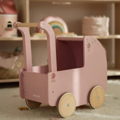 Little Dutch Poppen|Rollenspel^Houten poppenwagen - Roze