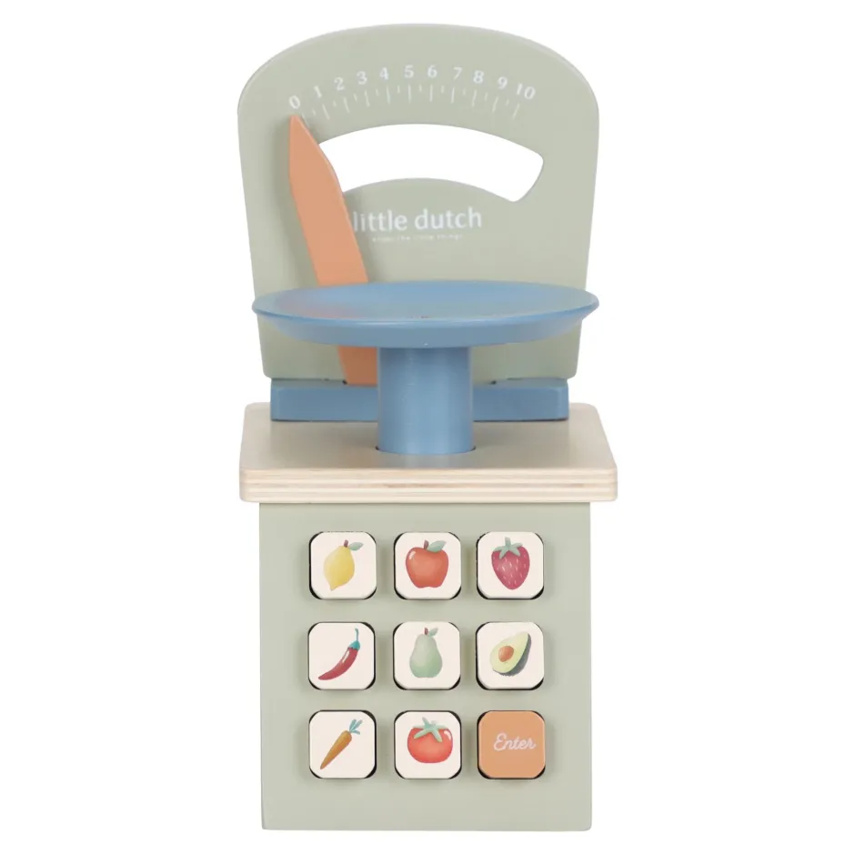 Little Dutch Rollenspel|Houten Keukentjes^Houten speelweegschaal - Groen - Essentials