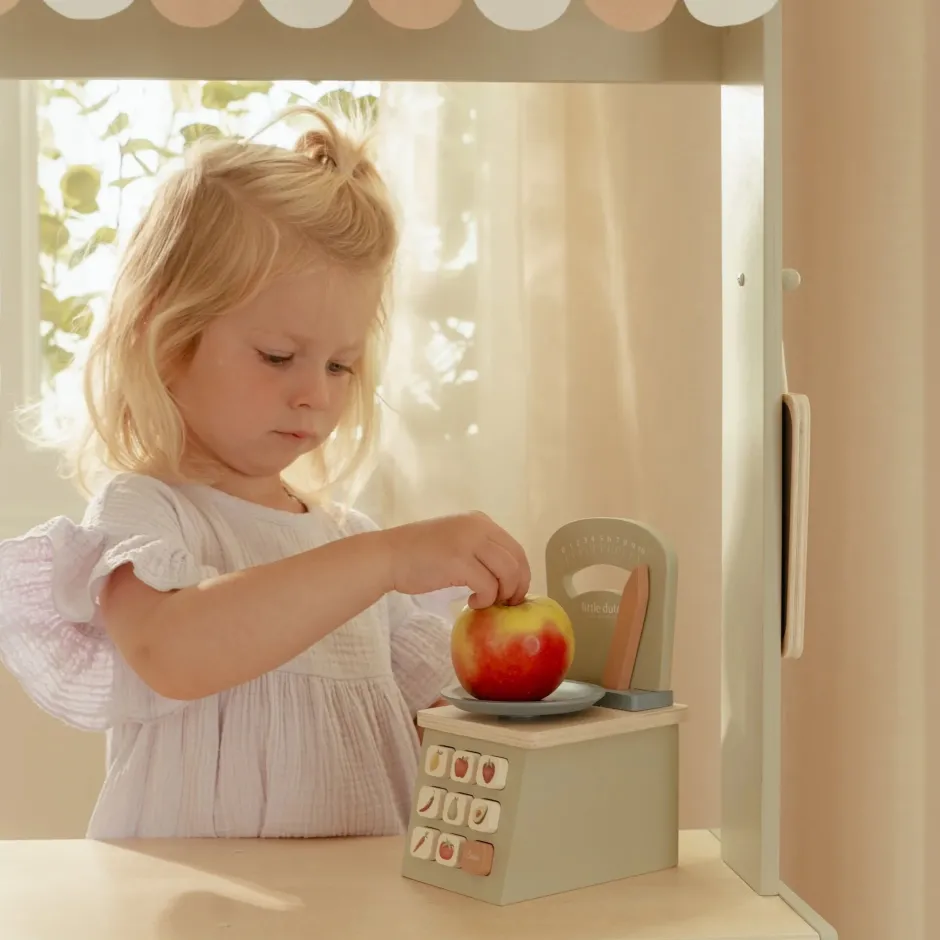 Little Dutch Rollenspel|Houten Keukentjes^Houten speelweegschaal - Groen - Essentials