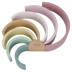 Little Dutch Stapeltoren|Houten Speelgoed^Houten Stapelregenboog - Roze - Fairy Garden