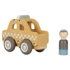 Little Dutch Rollenspel|Houten Auto's^Houten taxi – Geel – Essentials