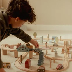 Little Dutch Rollenspel|Houten Auto's^Houten treinbaan – XL – Essentials