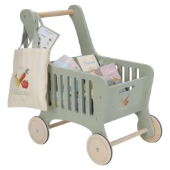 Little Dutch Rollenspel|Houten Speelgoed^Houten winkelwagen - Groen