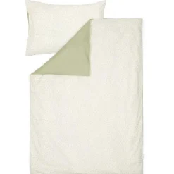 Little Dutch Dekbedovertrekken^Junior dekbedovertrek - Groen - Essentials - Blueberry Leaves