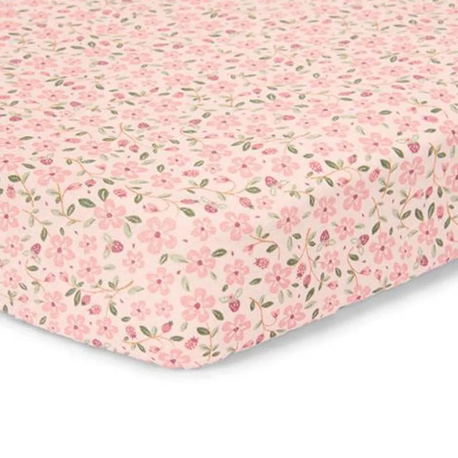 Little Dutch Hoeslakens^Junior hoeslaken - Roze - Maat Junior - Fairy Garden - Fairy Floral