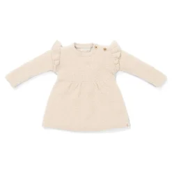 Little Dutch Meisjes Kleding|Babykleding^Jurk - Zand - Newborn Naturals