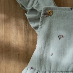 Little Dutch Meisjes Kleding|Kinderkleding^Jurk mouwloos - Groen - Fairy Garden