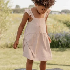 Little Dutch Meisjes Kleding|Kinderkleding^Jurk mouwloos - Paars - Fairy Garden