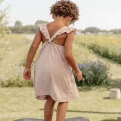 Little Dutch Meisjes Kleding|Kinderkleding^Jurk mouwloos - Paars - Fairy Garden