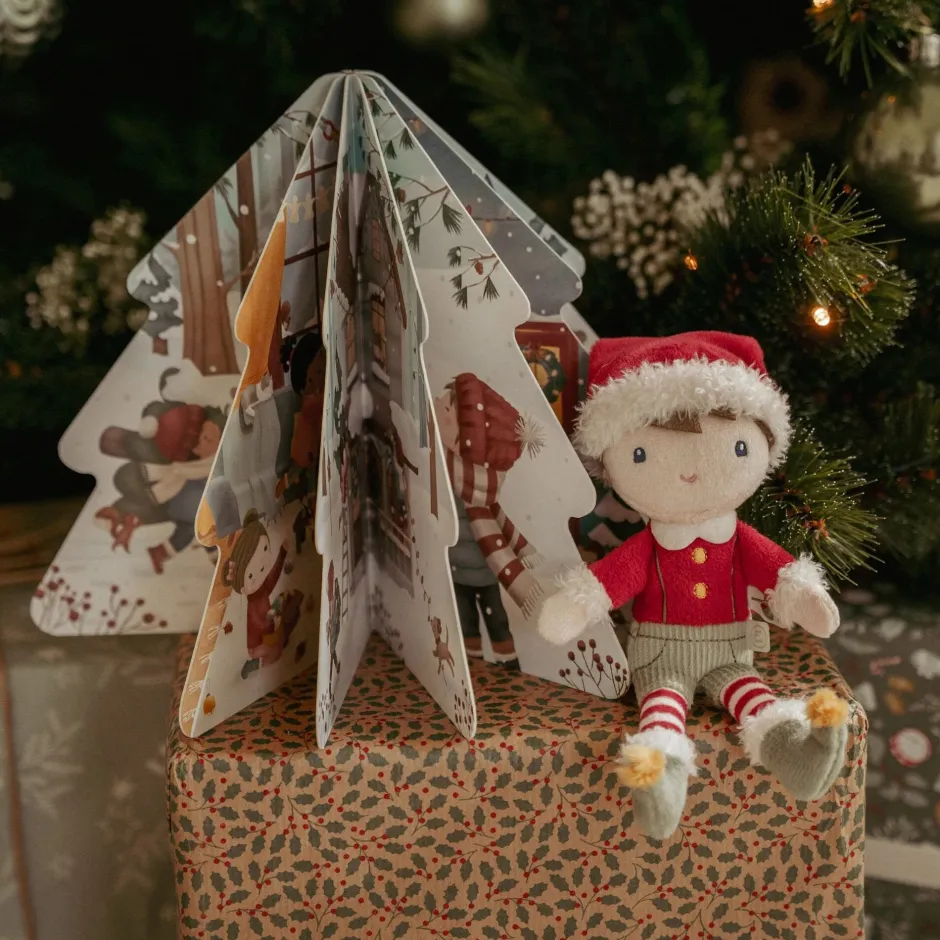 Little Dutch Boeken^Kerstboek met knuffel Jim - Giftset - NL