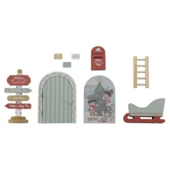 Little Dutch Decoratie^Kerstdeurtje - Meerkleurig