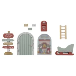 Little Dutch Decoratie^Kerstdeurtje - Meerkleurig