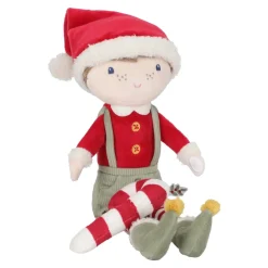 Little Dutch Zachte Poppen|Poppen^Kerstpop Jim - Rood - Christmas