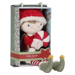 Little Dutch Zachte Poppen|Poppen^Kerstpop Jim - Rood - Christmas