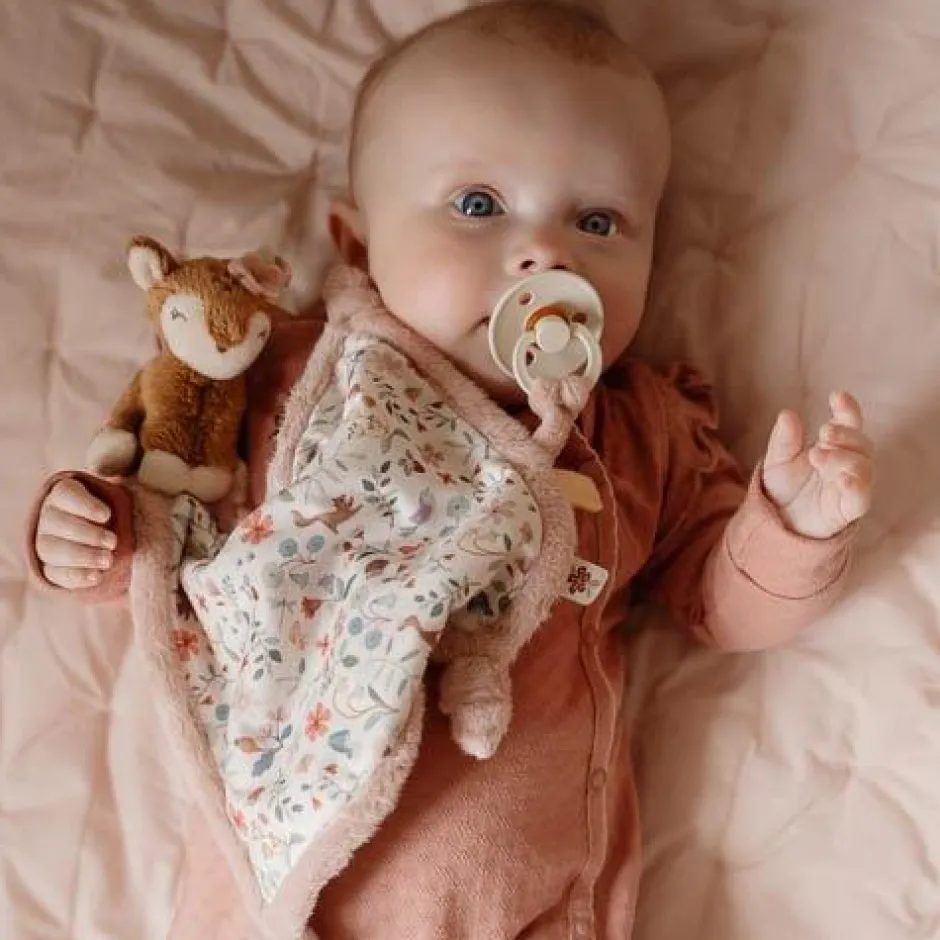 Little Dutch Knuffeldoekjes^Knuffeldoekje print Hert - Roze - Fairy Garden