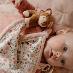 Little Dutch Knuffeldoekjes^Knuffeldoekje print Hert - Roze - Fairy Garden