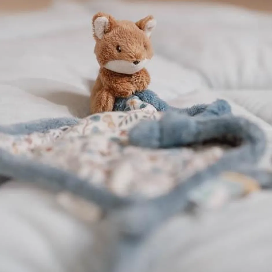 Little Dutch Knuffeldoekjes^Knuffeldoekje print Vos - Blauw - Forest Friends