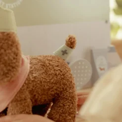 Little Dutch Rollenspel^Knuffelhond in tas – Roze – Essentials