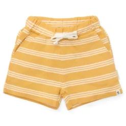 Little Dutch Jongens Kleding|Kinderkleding^Korte broek - Geel - Forest Friends - Stripe
