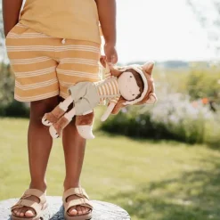 Little Dutch Jongens Kleding|Kinderkleding^Korte broek - Geel - Forest Friends - Stripe