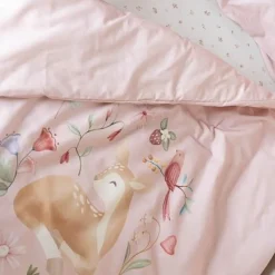 Little Dutch Dekbedovertrekken^Ledikant dekbedovertrek - Roze - Fairy Garden - Fairy Blossom