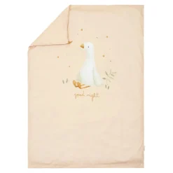 Little Dutch Dekbedovertrekken^Ledikant dekbedovertrek - Beige - Newborn Naturals - Little Goose